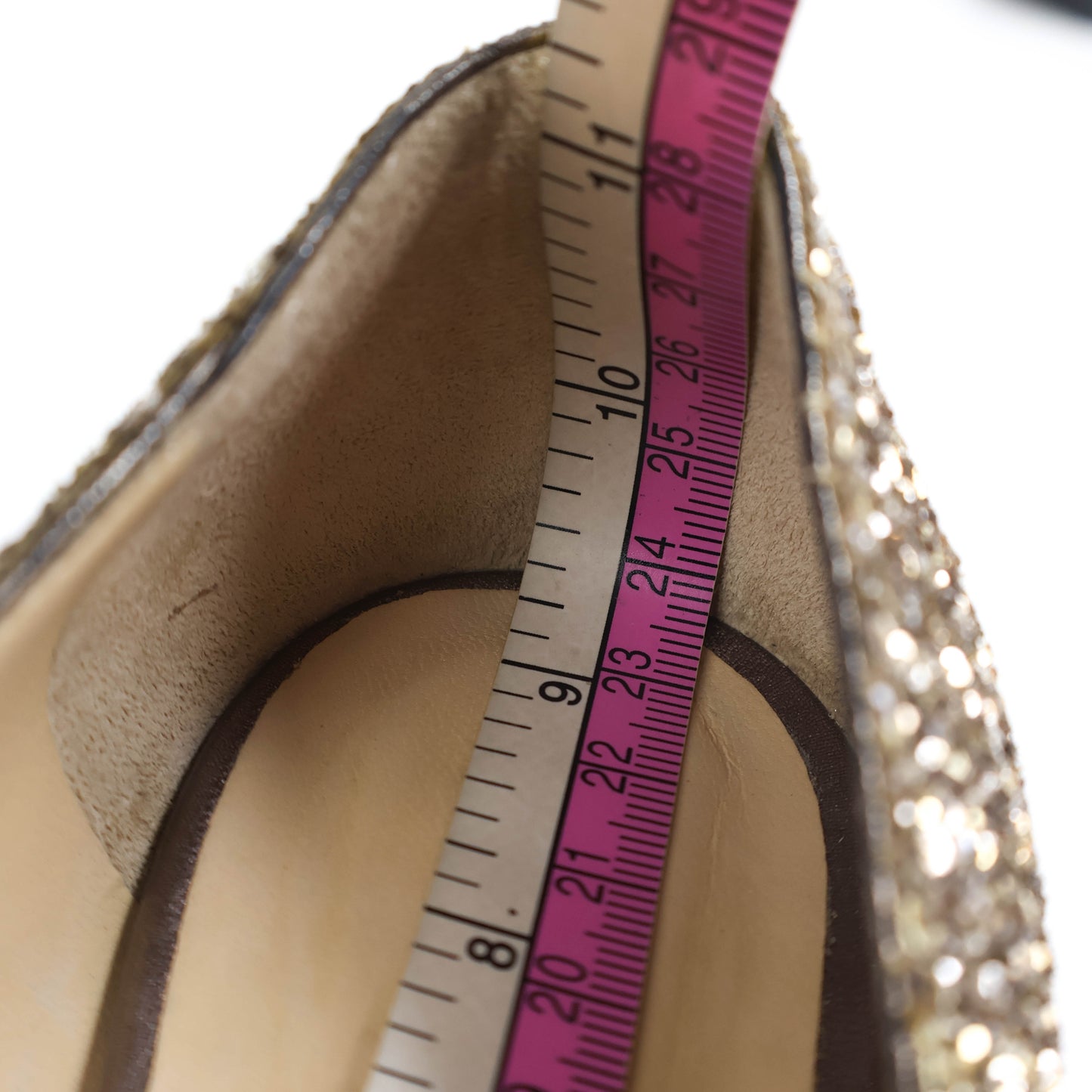 Jimmy Choo Pumps Romy 60 Glitter Antique Gold 35.5