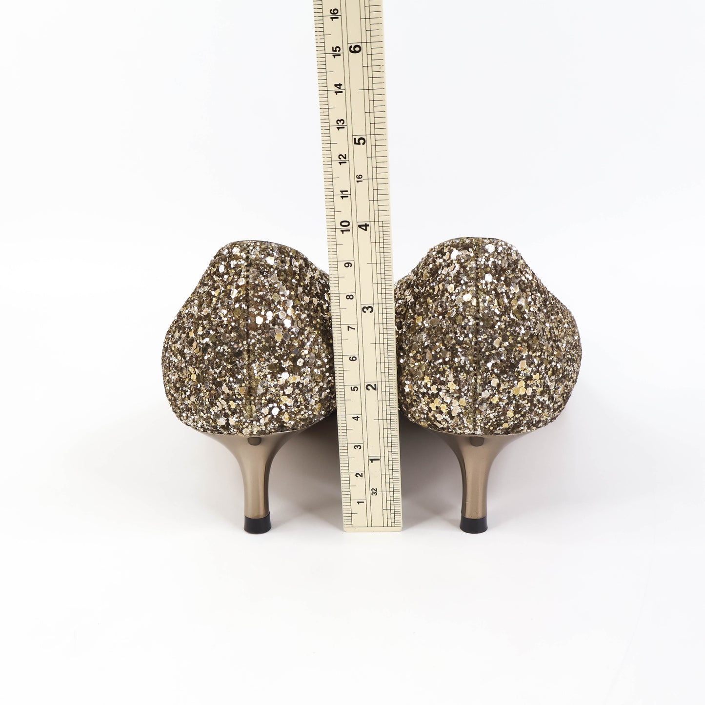 Jimmy Choo Pumps Romy 60 Glitter Antique Gold 35.5