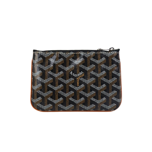 Goyard Senat Mini Pouch Black Tan
