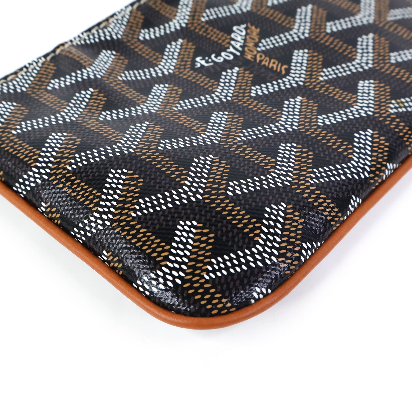 Goyard Senat Mini Pouch Black Tan