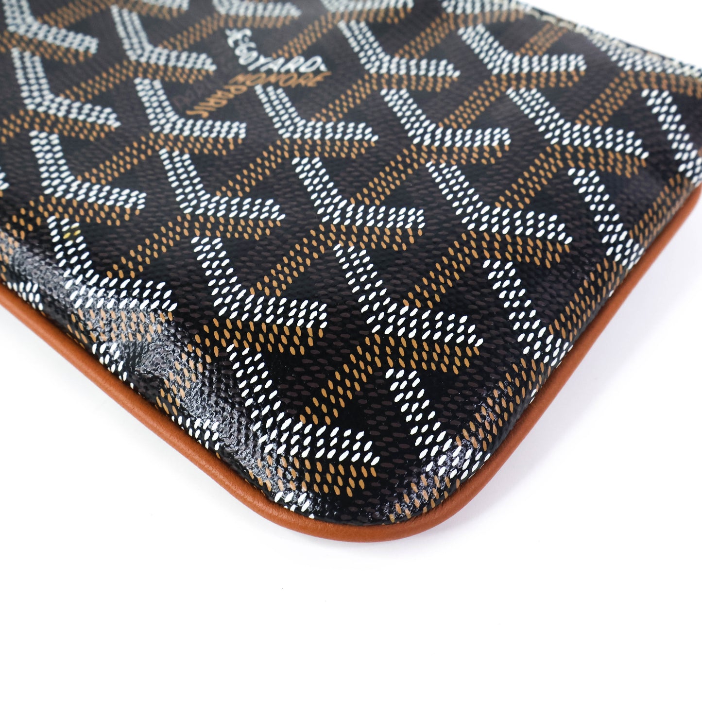 Goyard Senat Mini Pouch Black Tan