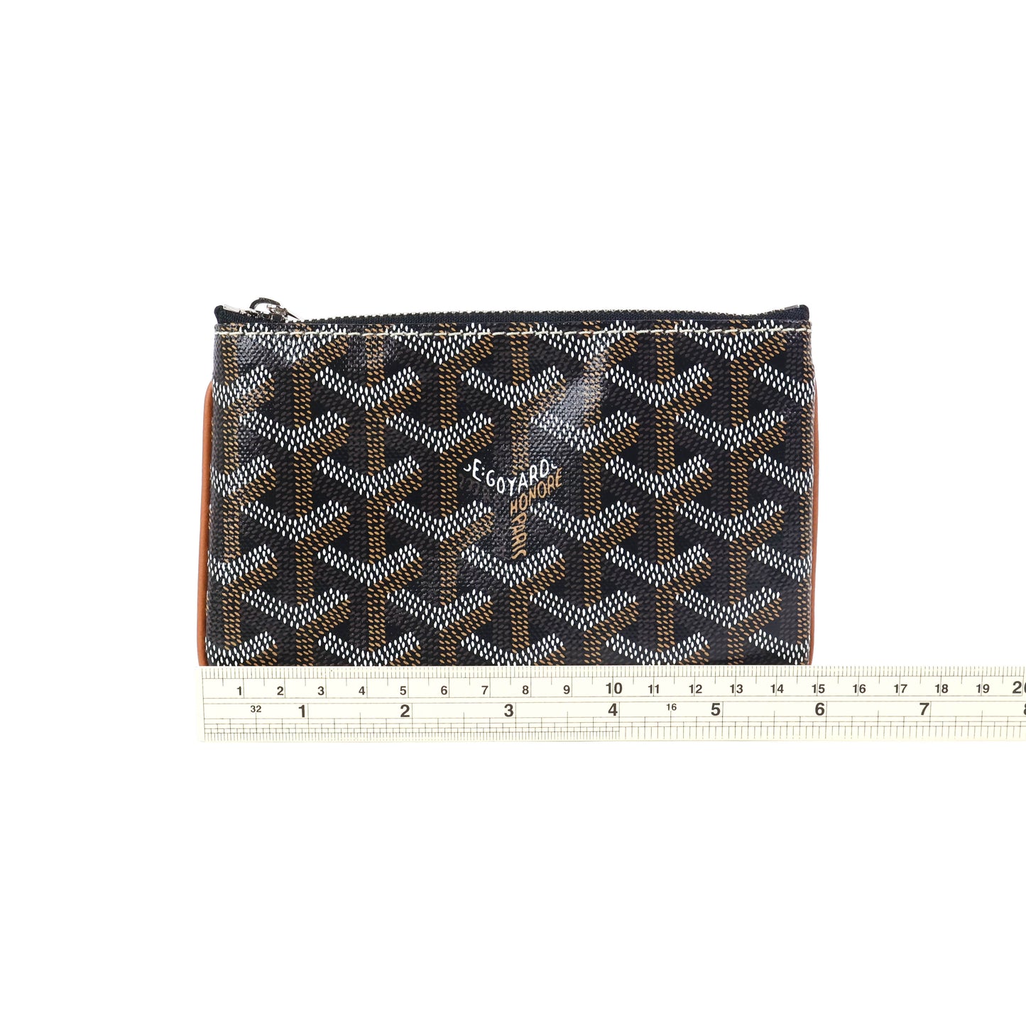 Goyard Senat Mini Pouch Black Tan