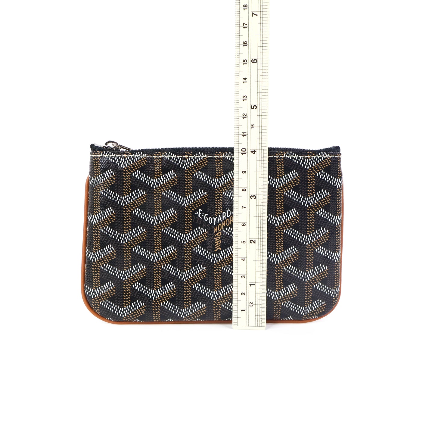 Goyard Senat Mini Pouch Black Tan