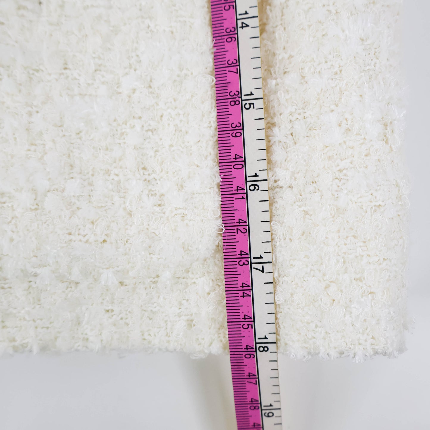 Chanel La Pausa Jacket Tweed White 36