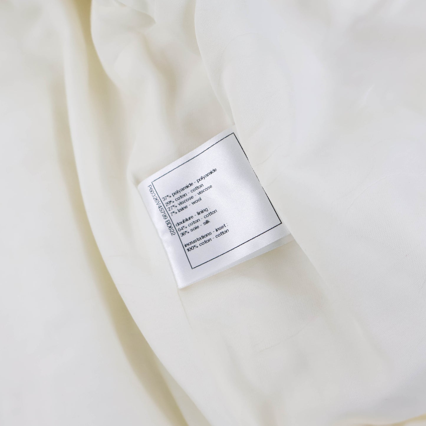 Chanel La Pausa Jacket Tweed White 36