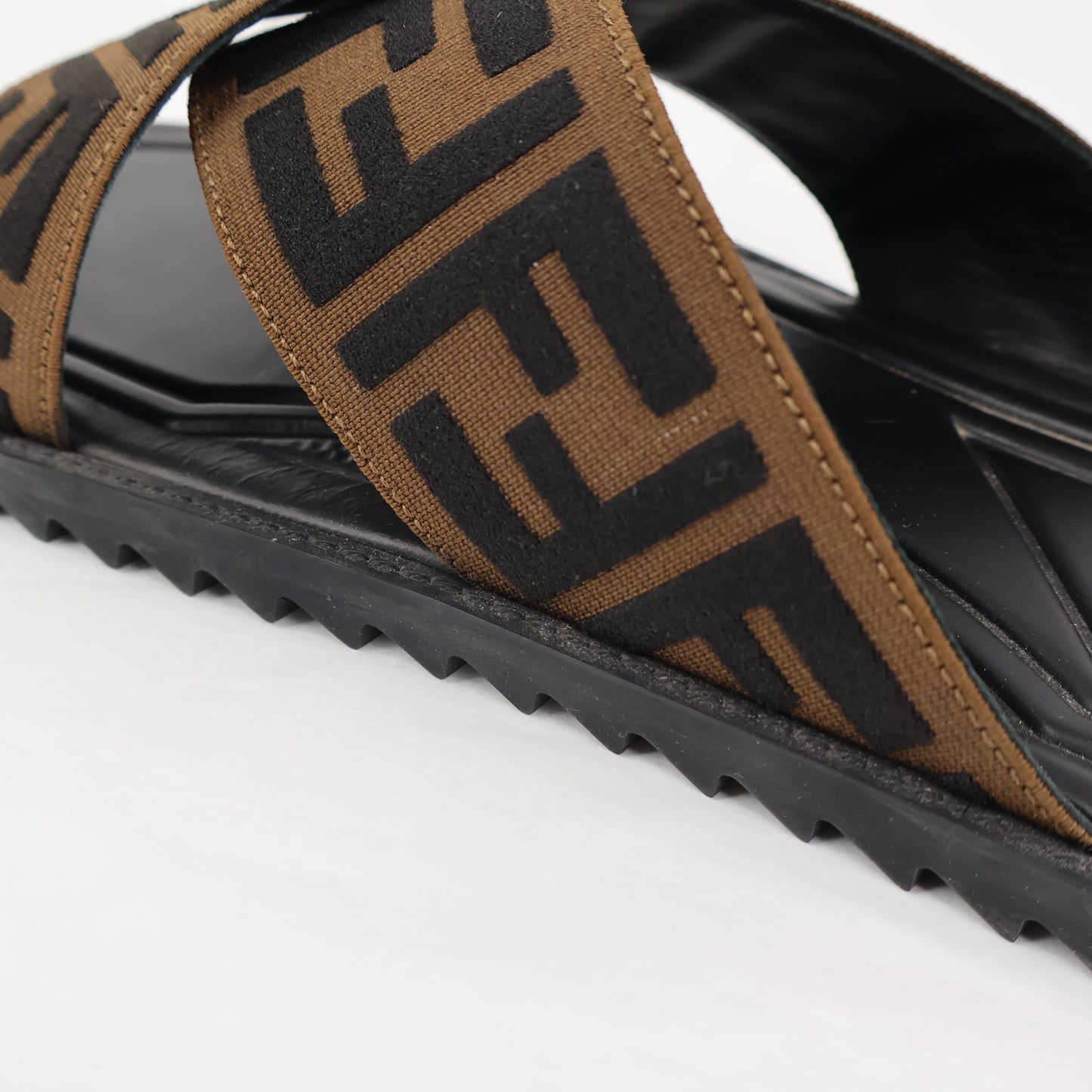 Fendi Elastico Sandals Black 8/41