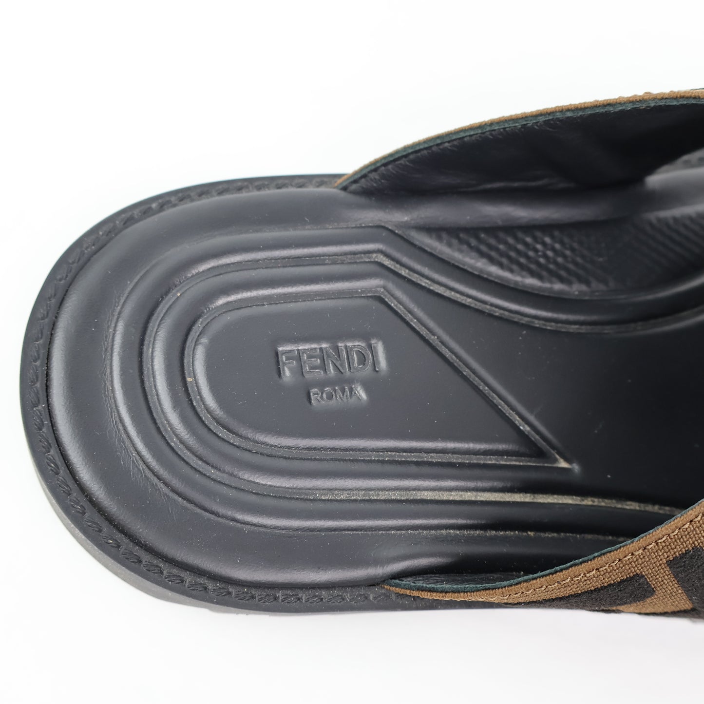 Fendi Elastico Sandals Black 8/41