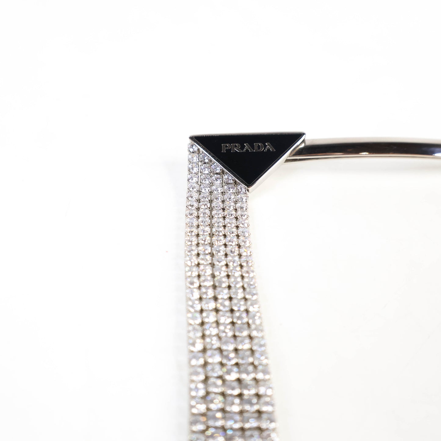 Prada Hair Clip Drop Crystal