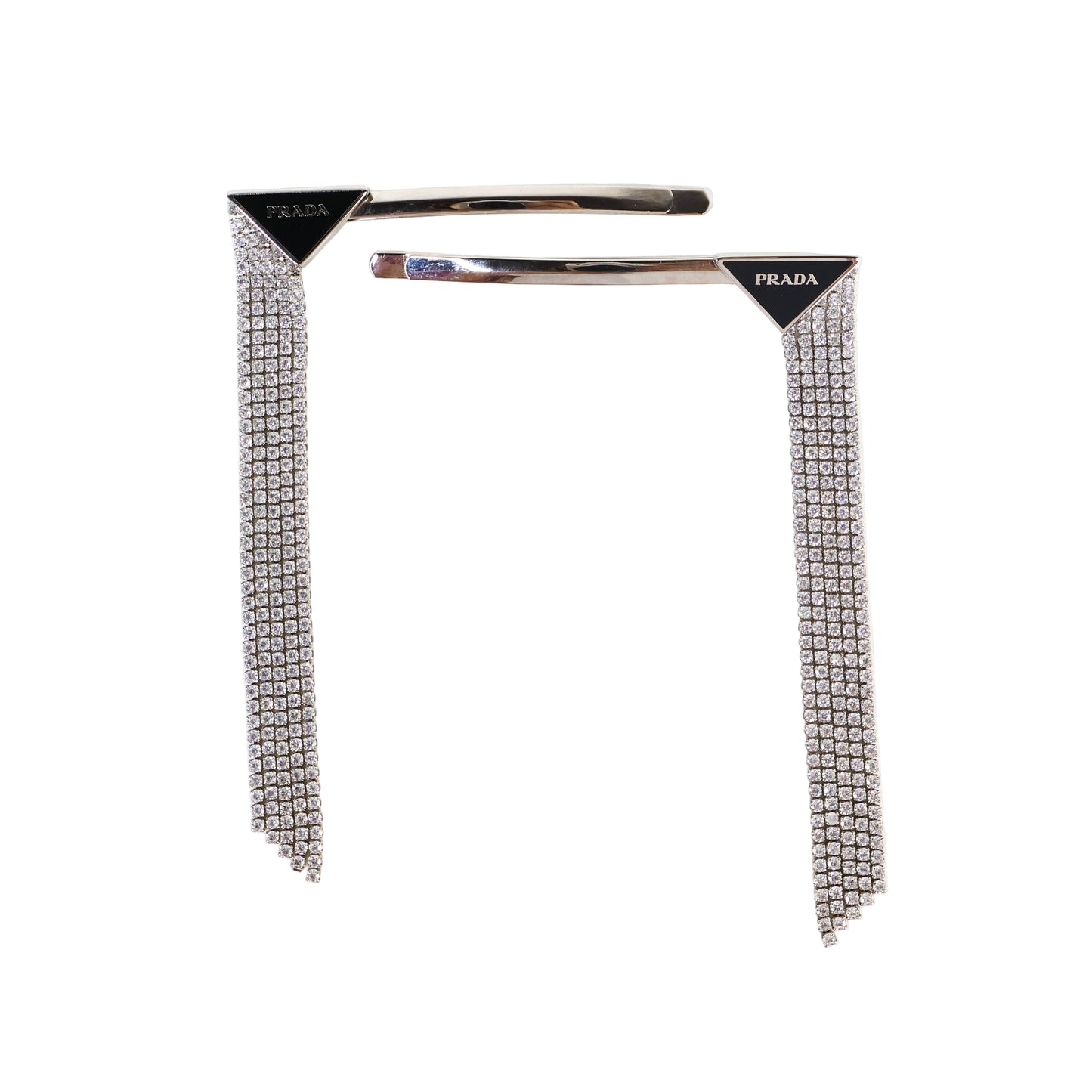 Prada Hair Clip Drop Crystal