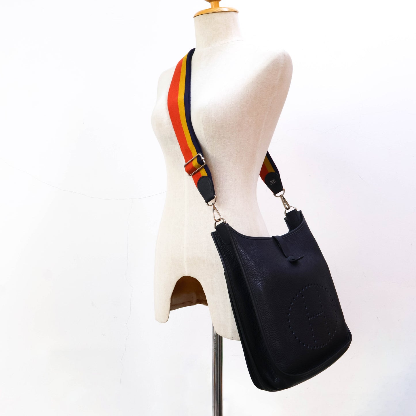 Hermes Evelyne GM Blue Indigo