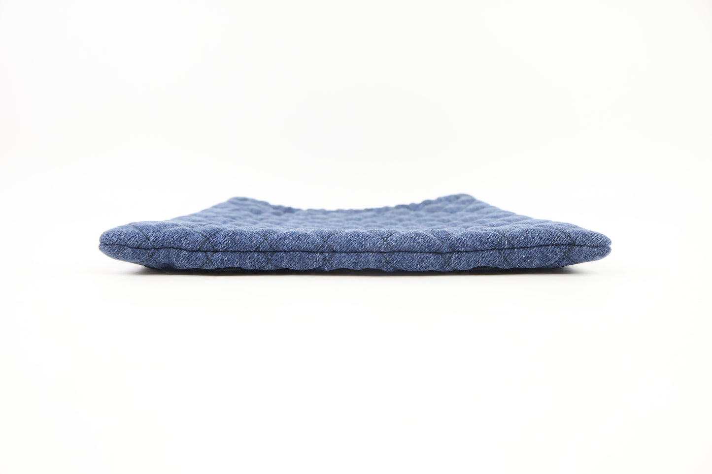 Prada Pouch Denim Impuntura Blue Black