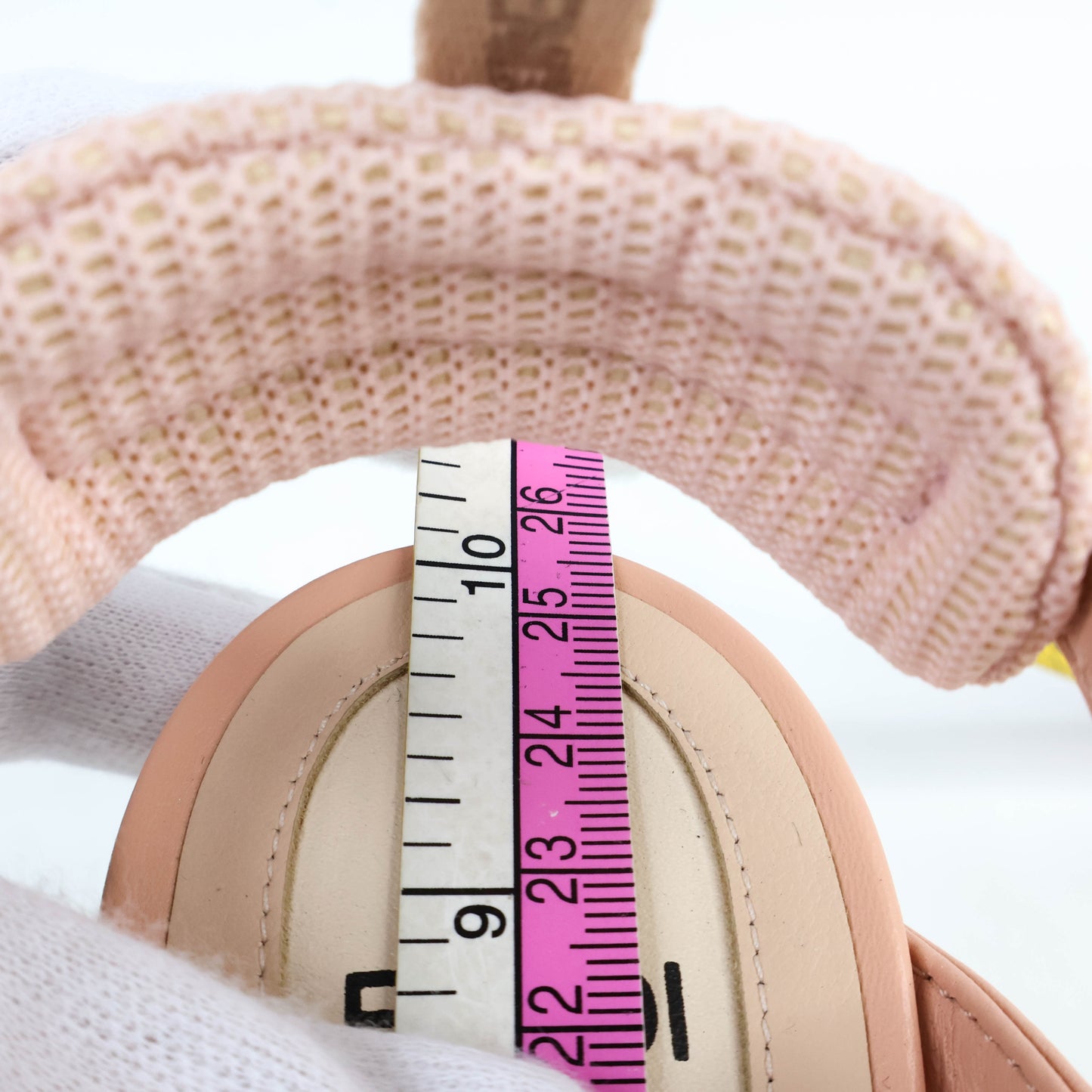 Fendi Sandals Sling Back Sequinned Pink 37