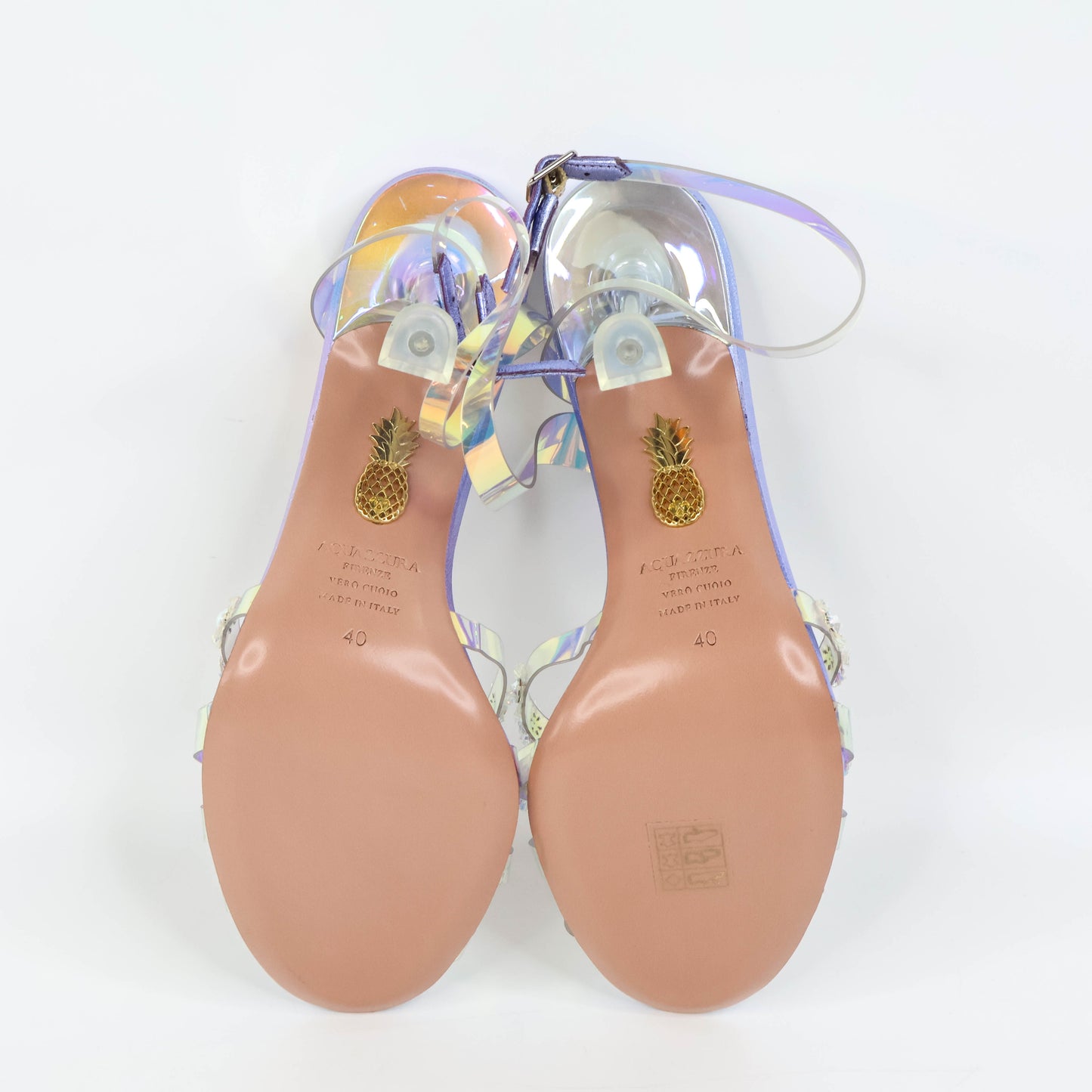 Aquazzura Sandals PVC Purple 40