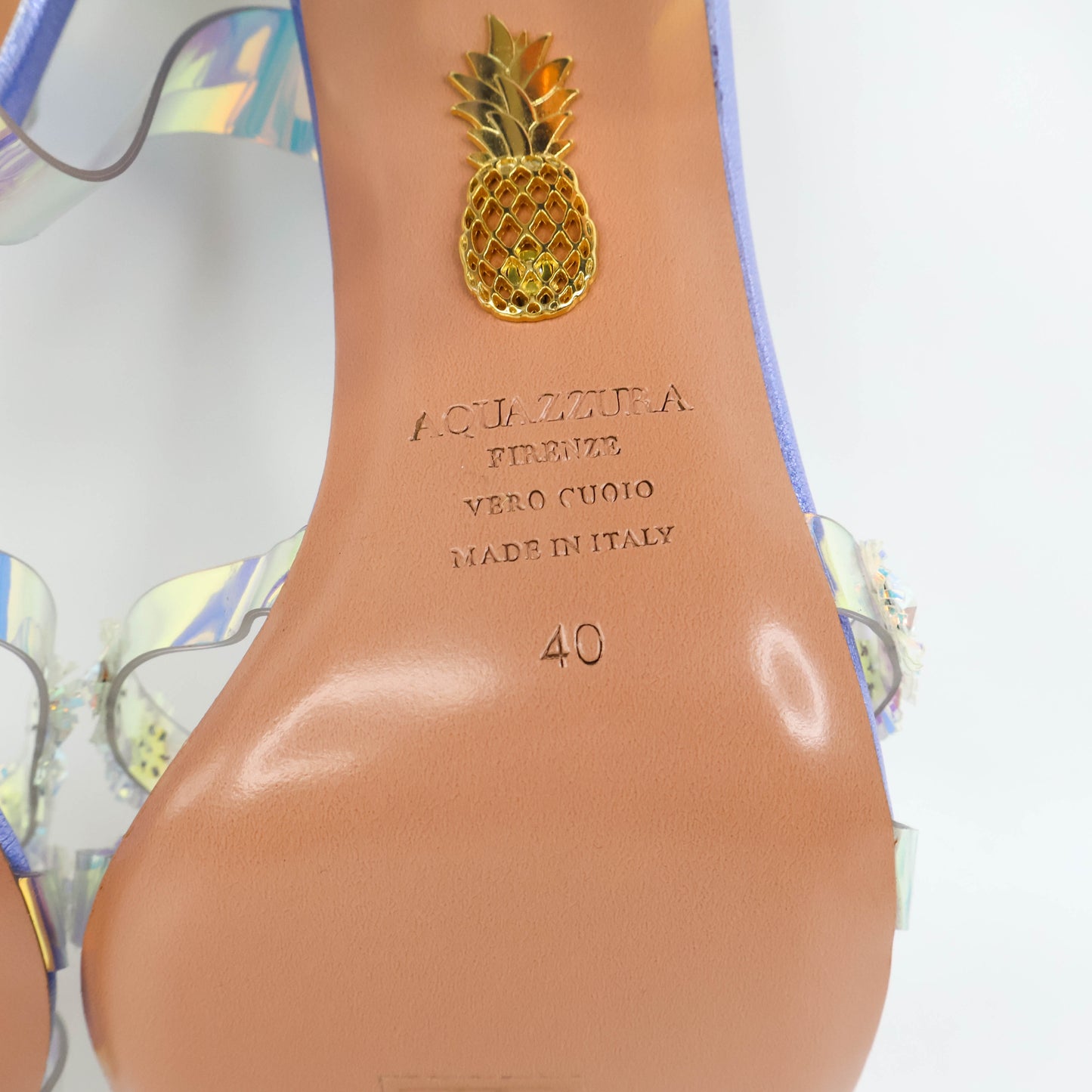 Aquazzura Sandals PVC Purple 40