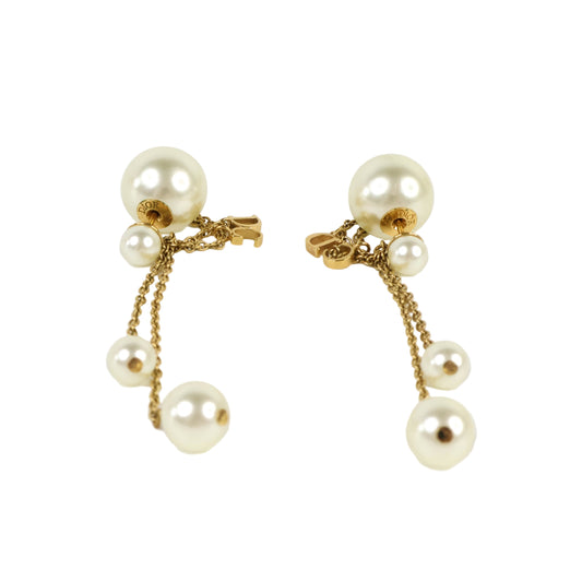 Christian Dior Earrings Tribal Chain