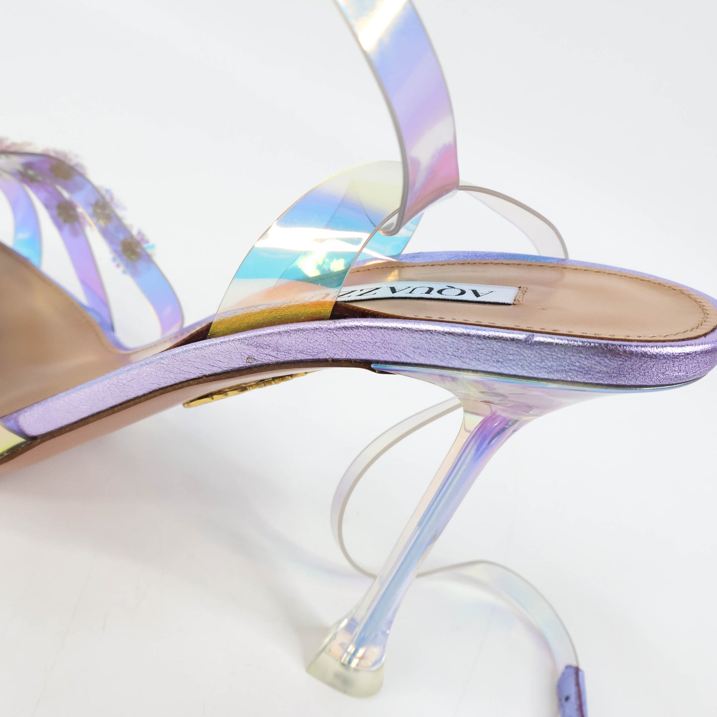 Aquazzura Sandals PVC Purple 40