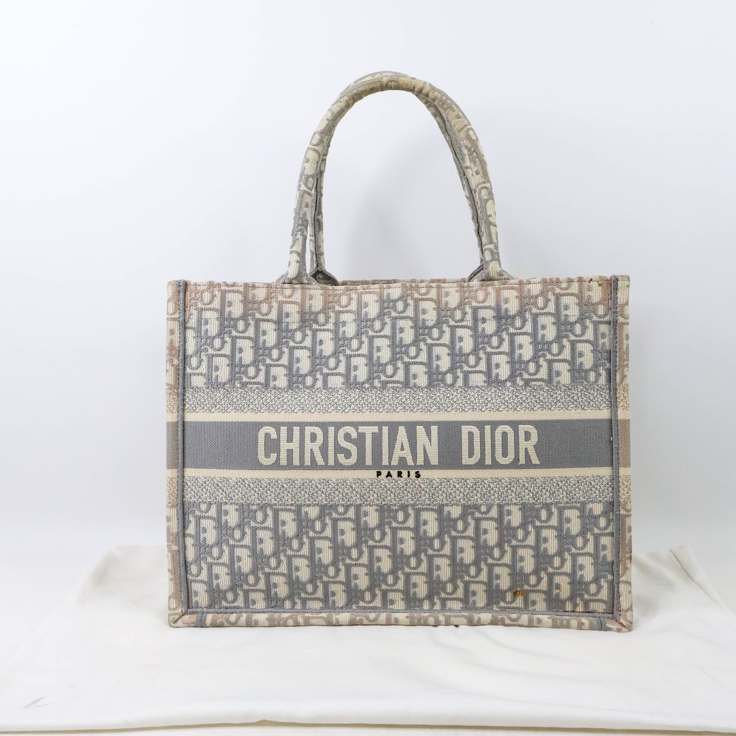Christian Dior Book Tote Medium Oblique Grey