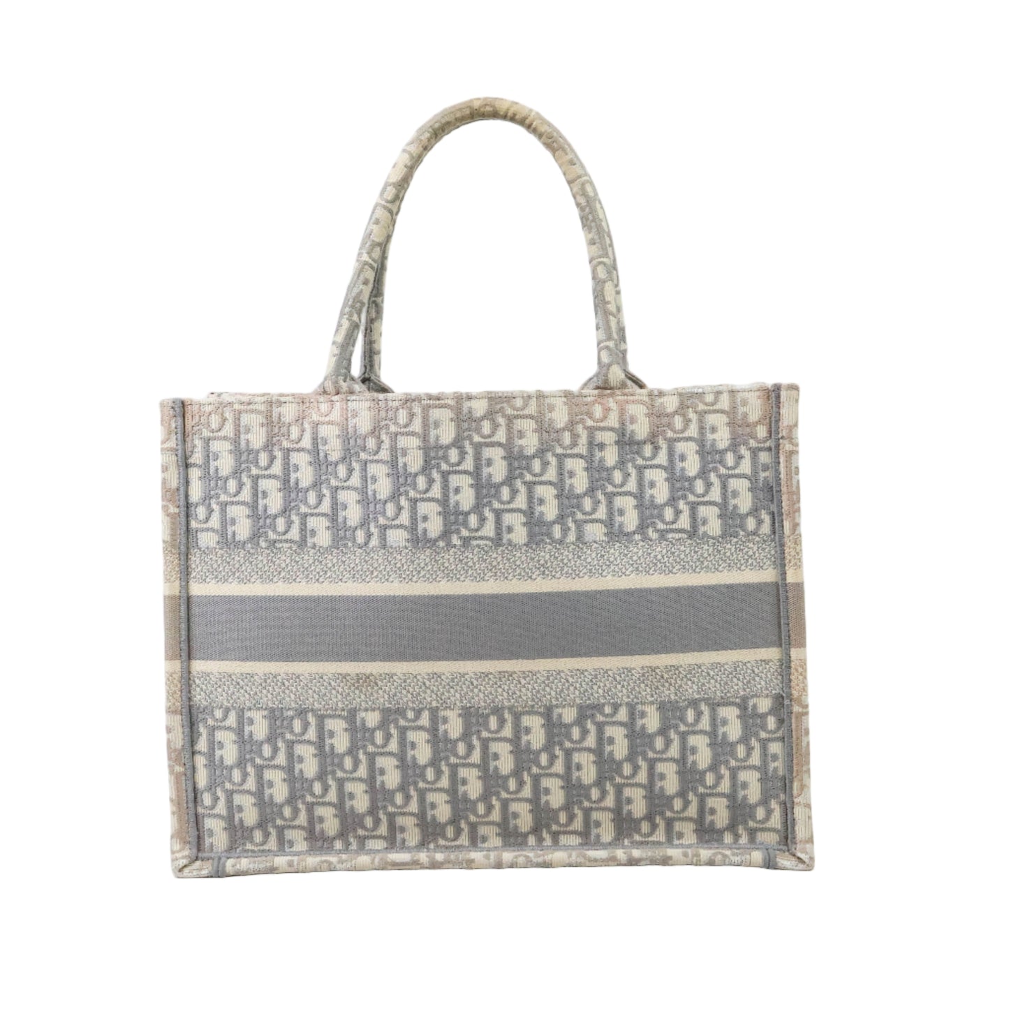 Christian Dior Book Tote Medium Oblique Grey