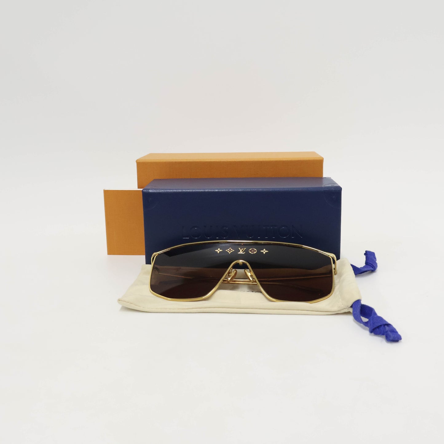 Louis Vuitton Sunglasses Golden Mask G Brown