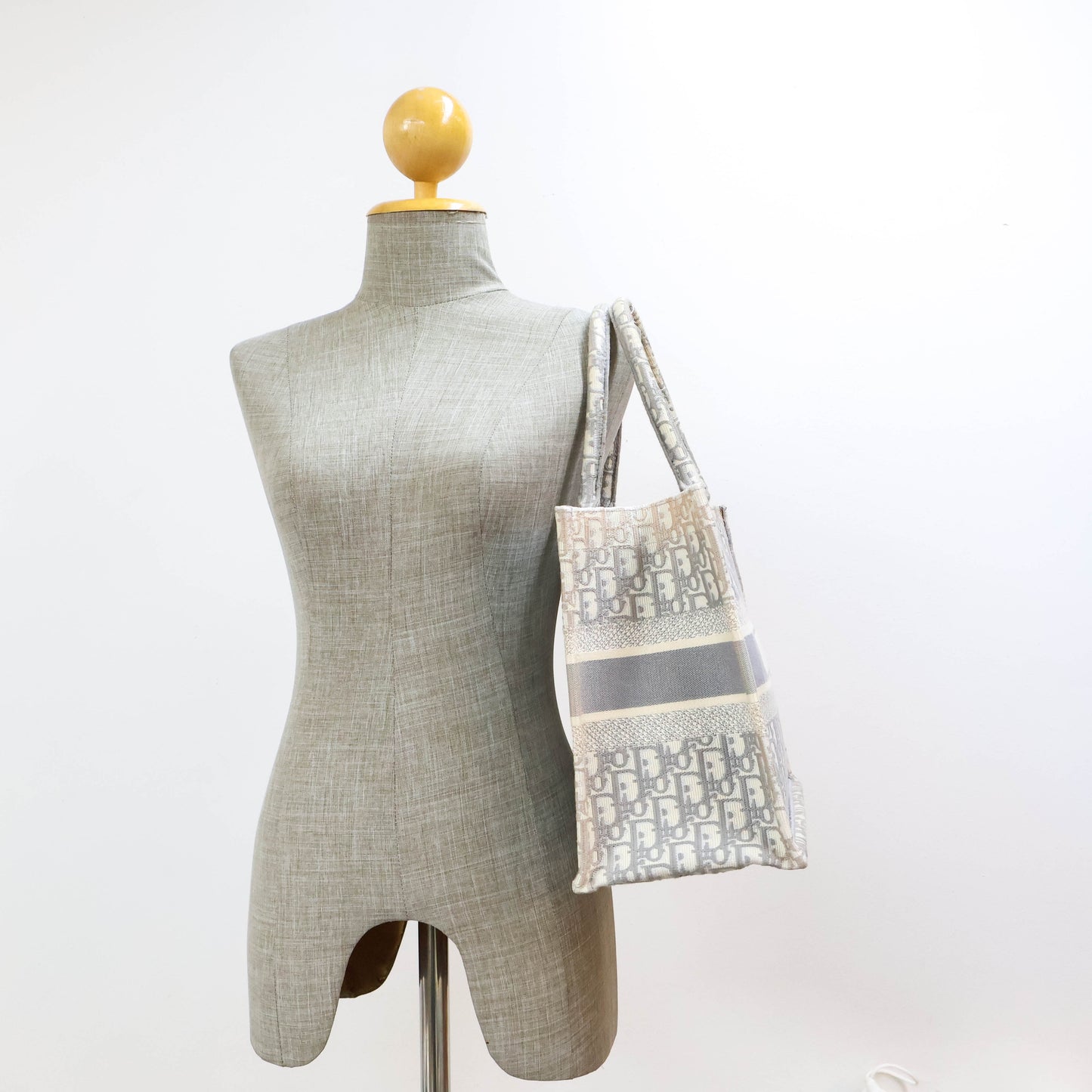 Christian Dior Book Tote Medium Oblique Grey