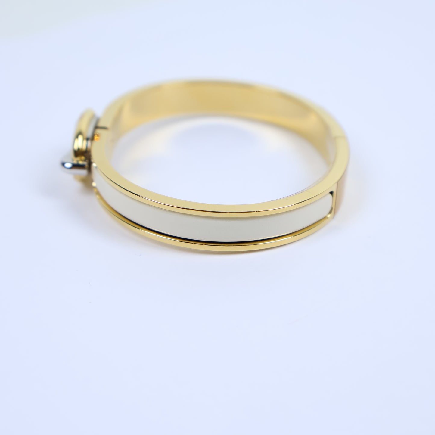 Hermes Cilc H Chaine D'ancre Cream GHW PM