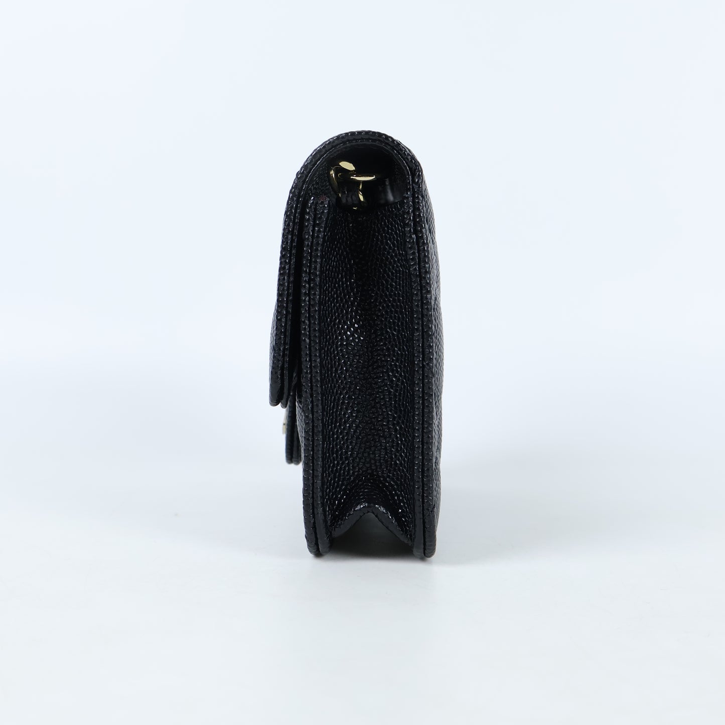 Chanel Card Holder On Chain Black Caviar GHW