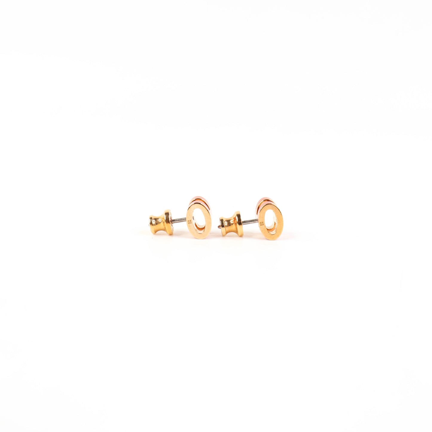 Hermes Mini Pop H Earrings Orange GHW