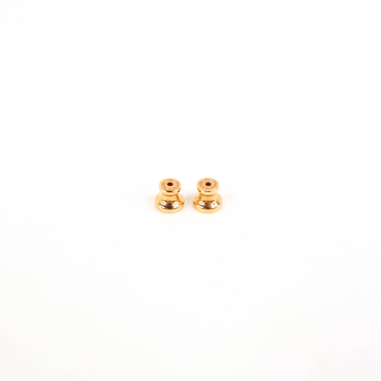 Hermes Mini Pop H Earrings Orange GHW