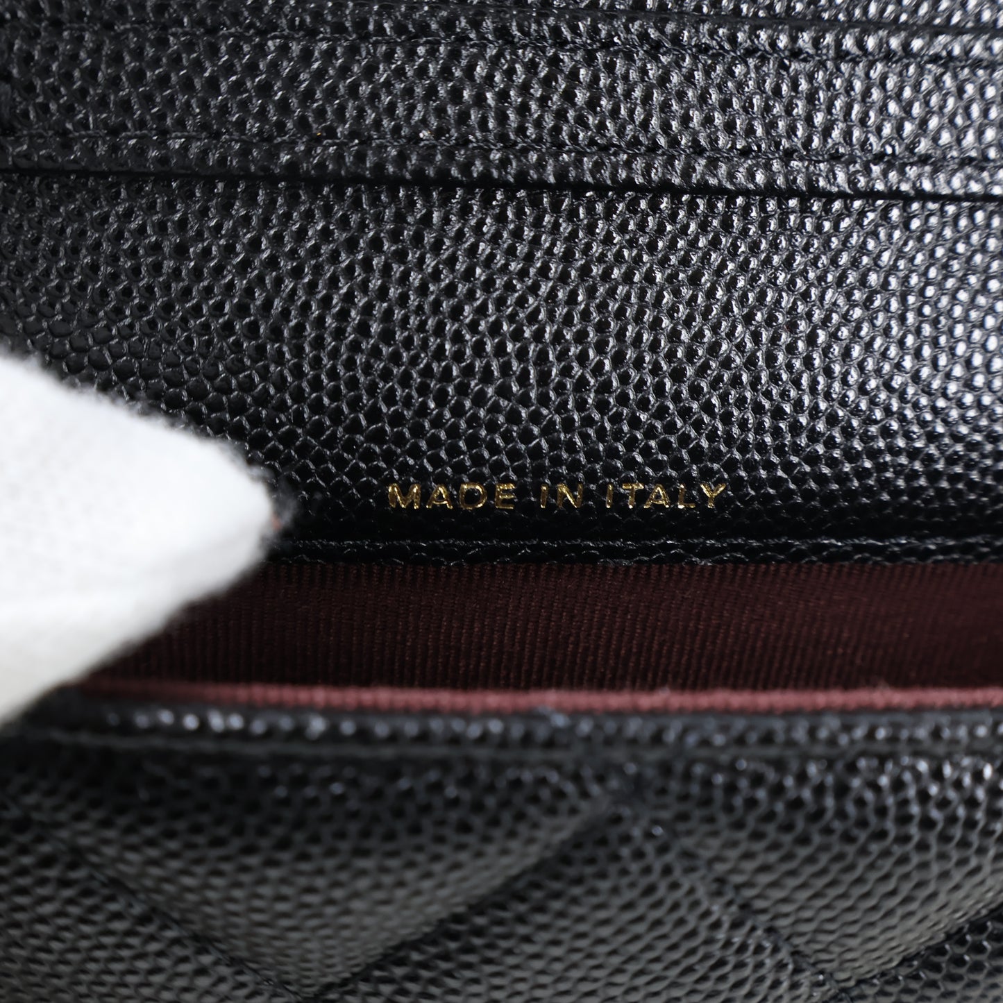 Chanel Card Holder On Chain Black Caviar GHW