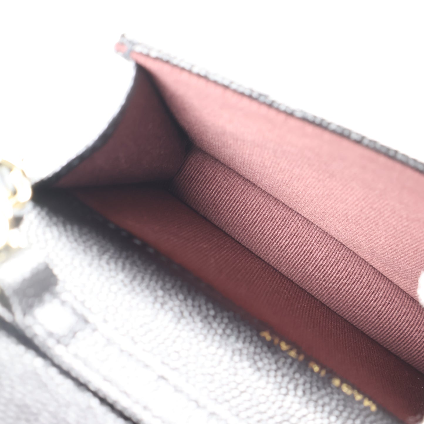 Chanel Card Holder On Chain Black Caviar GHW