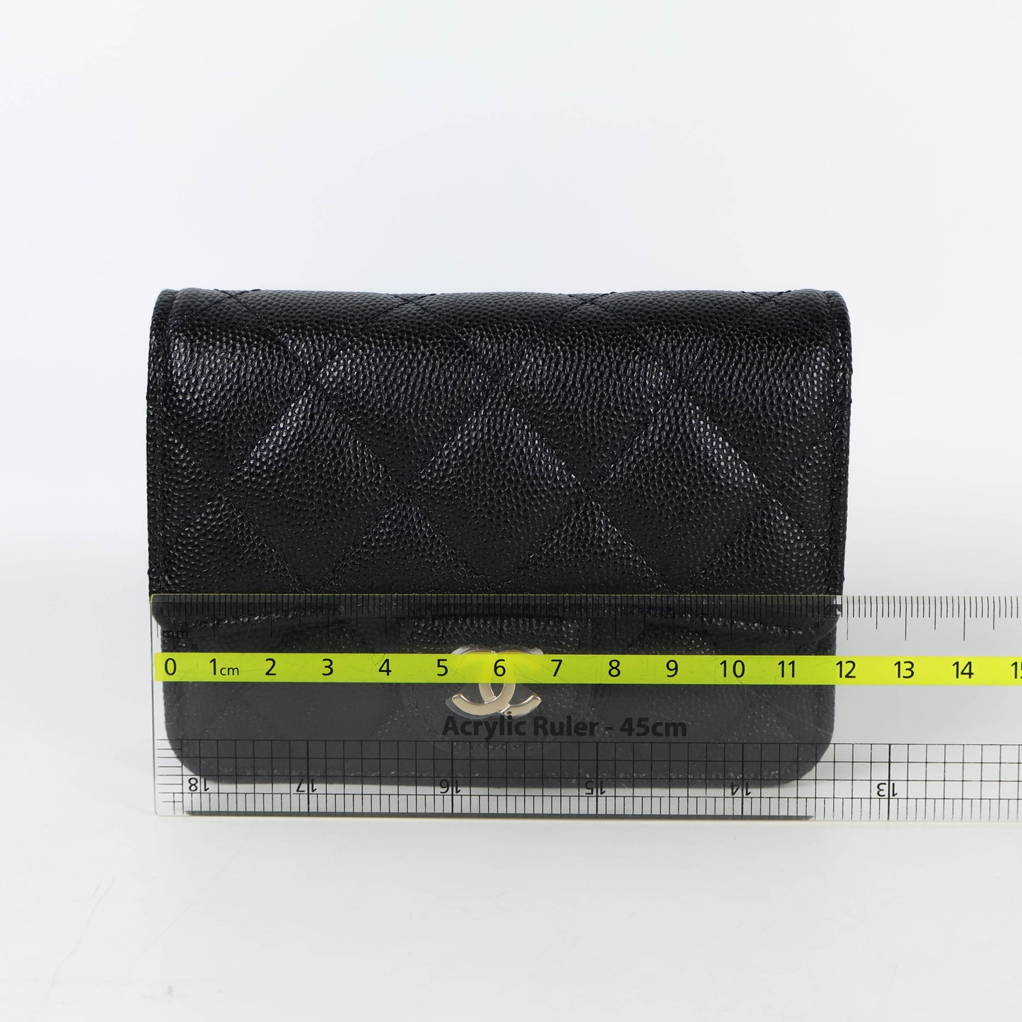 Chanel Card Holder On Chain Black Caviar GHW