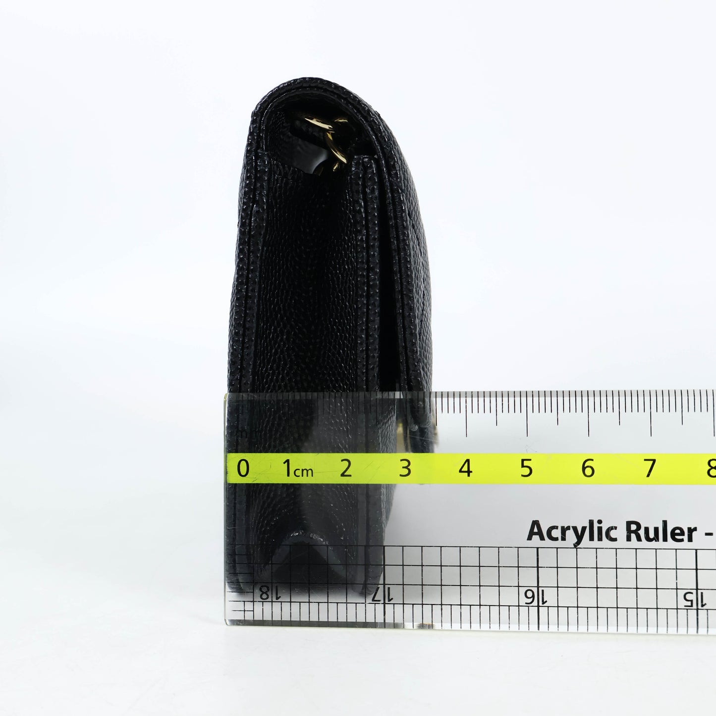 Chanel Card Holder On Chain Black Caviar GHW