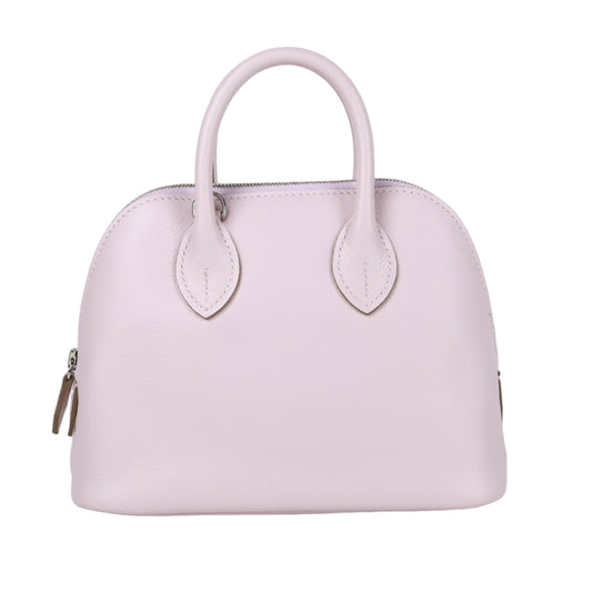 Hermes Bolide 1923 Mini Mauve Pale Evercolor PHW