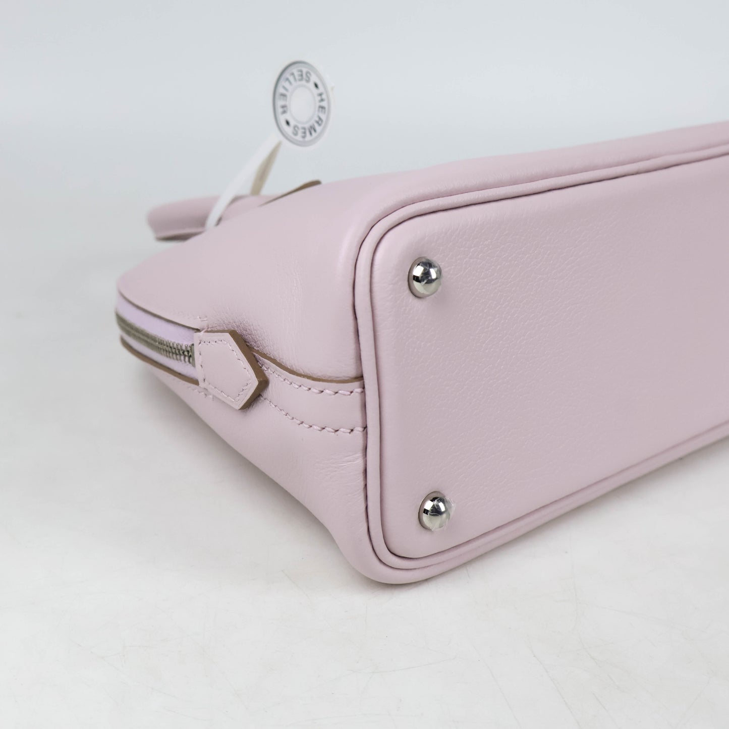Hermes Bolide 1923 Mini Mauve Pale Evercolor PHW