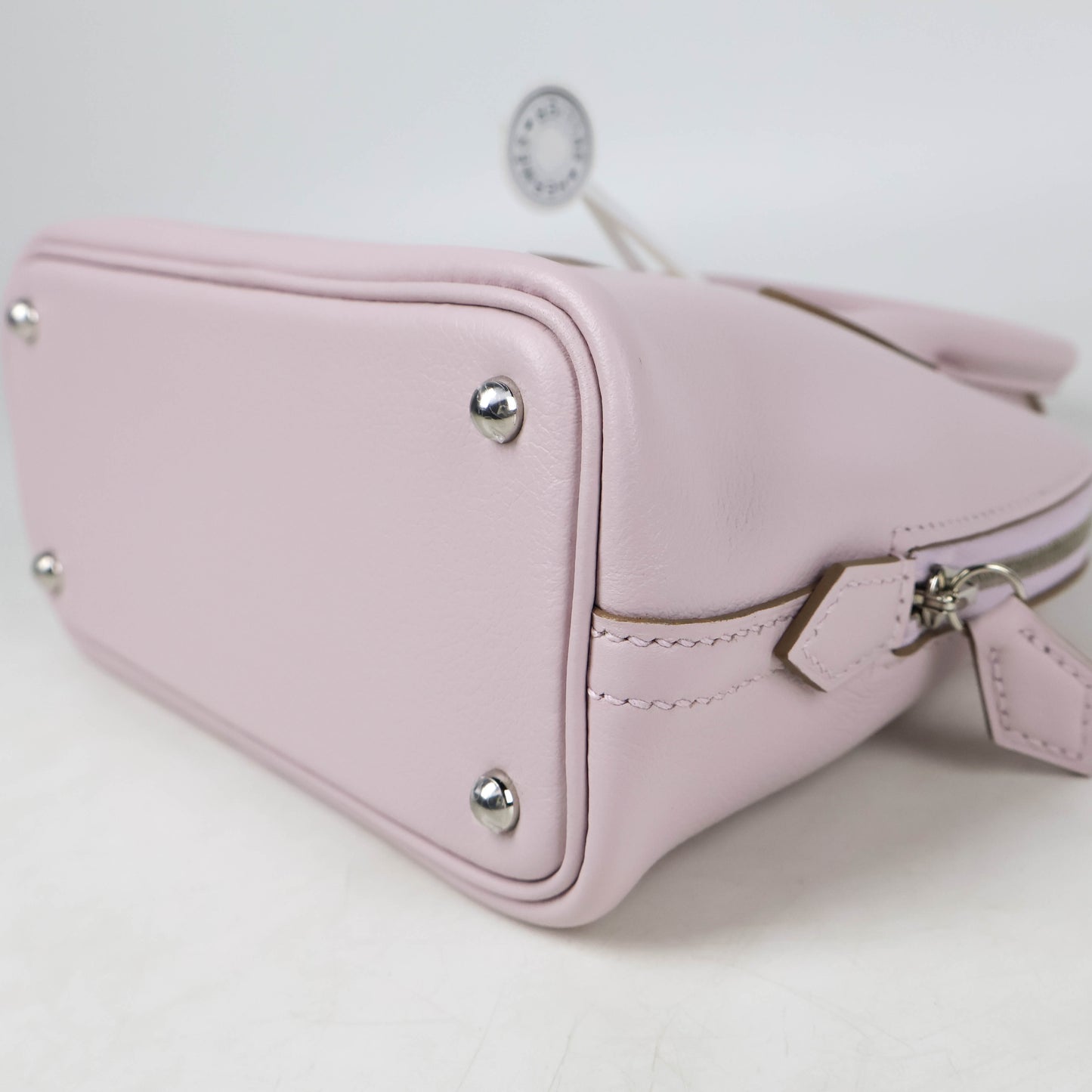 Hermes Bolide 1923 Mini Mauve Pale Evercolor PHW