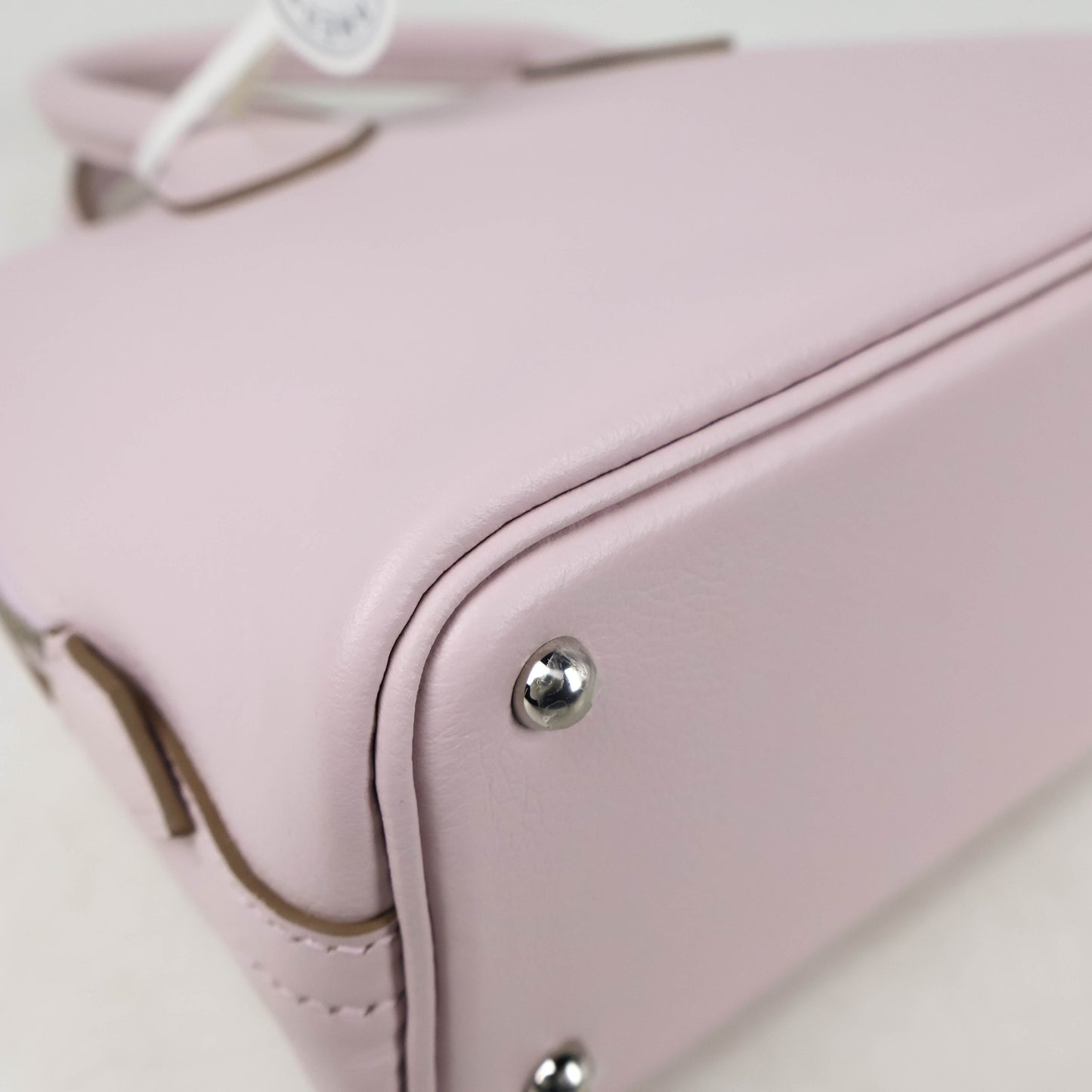 Hermes Bolide 1923 Mini Mauve Pale Evercolor PHW