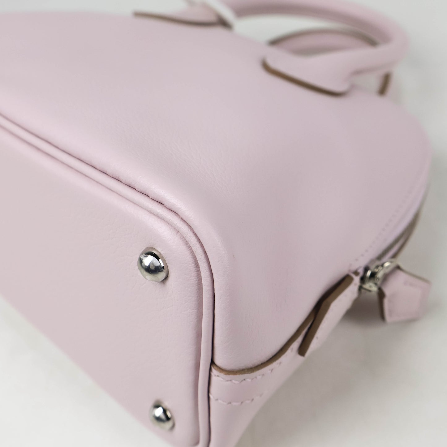 Hermes Bolide 1923 Mini Mauve Pale Evercolor PHW