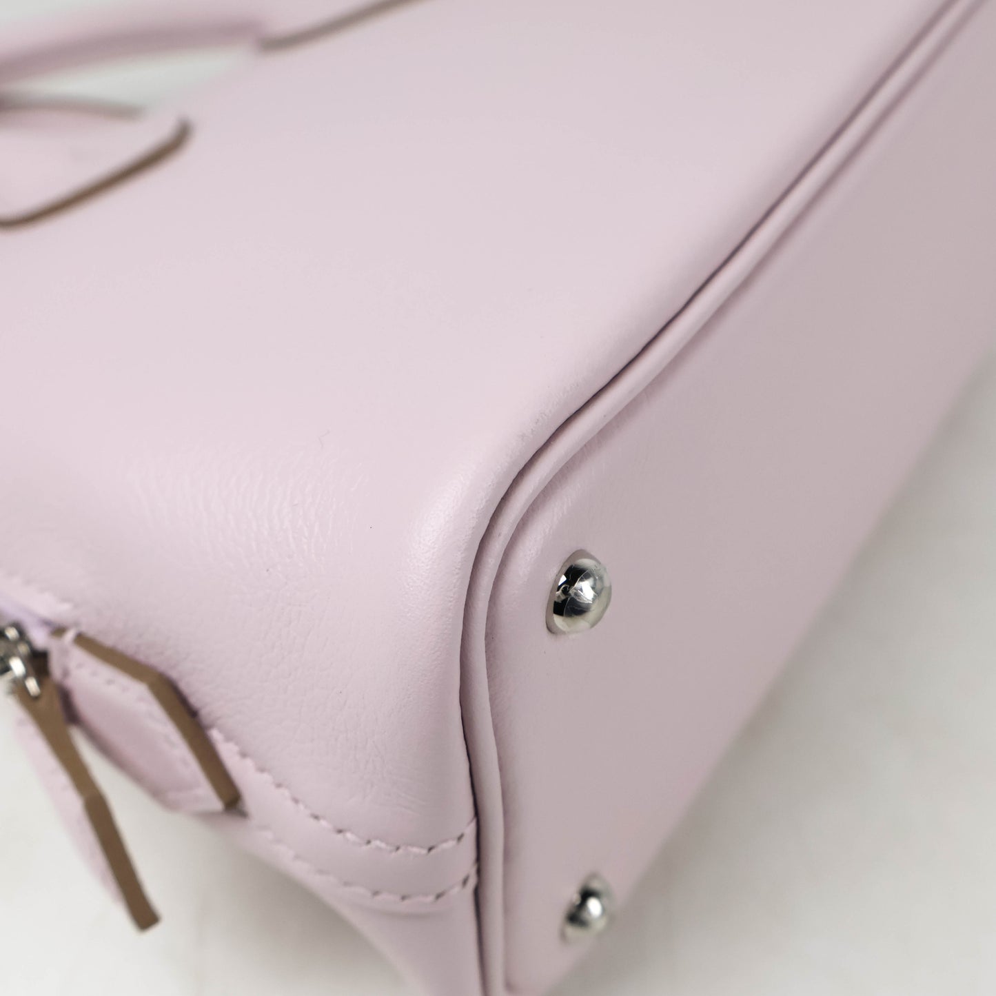 Hermes Bolide 1923 Mini Mauve Pale Evercolor PHW