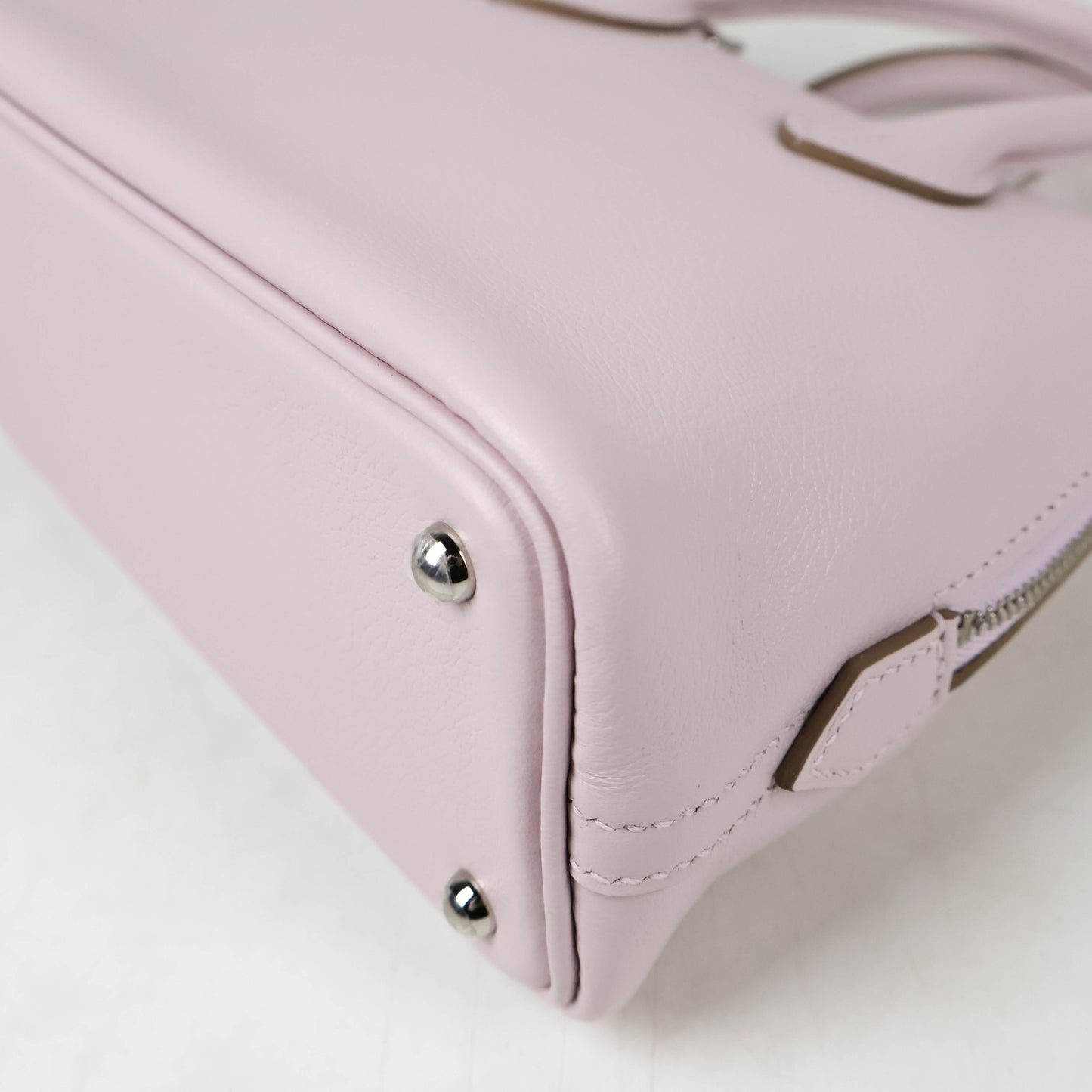 Hermes Bolide 1923 Mini Mauve Pale Evercolor PHW