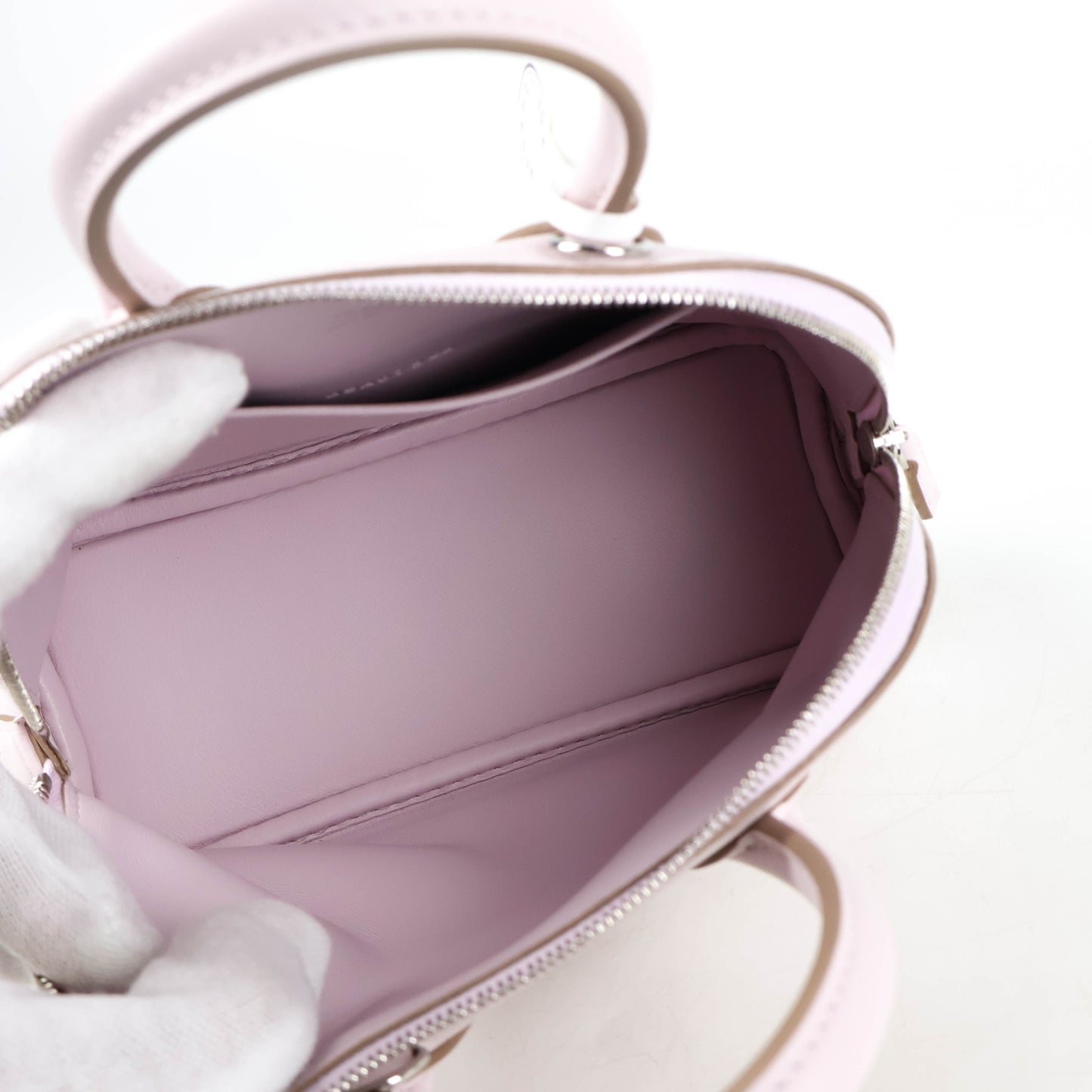 Hermes Bolide 1923 Mini Mauve Pale Evercolor PHW