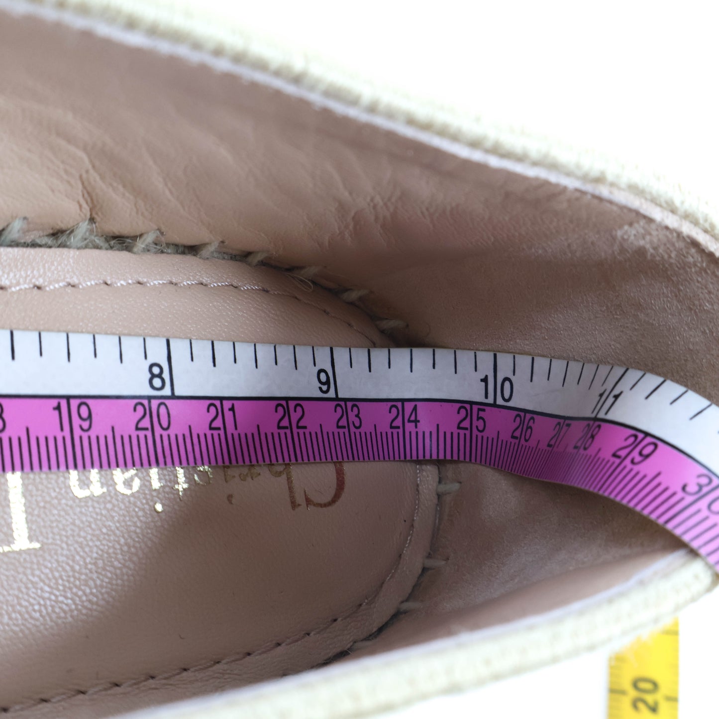 Dior Granville Espadrille Natural Raffia Beige Logo Black 37