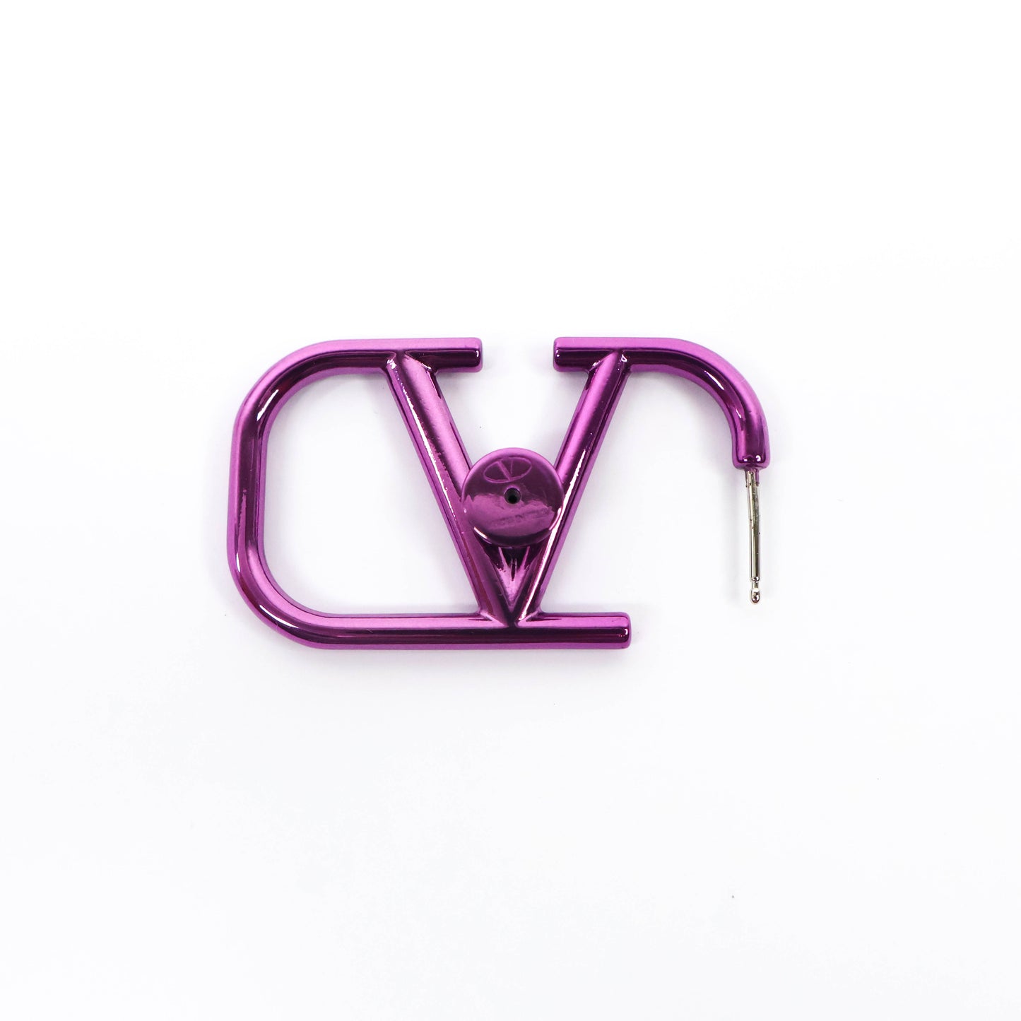 Valentino Earrings V Logo Signature Pink