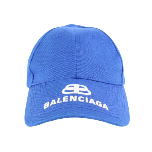 Balenciaga Cotton Cap Blue/White