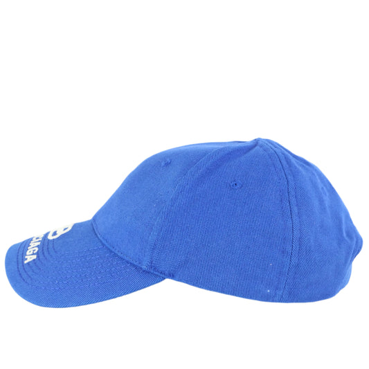 Balenciaga Cotton Cap Blue/White