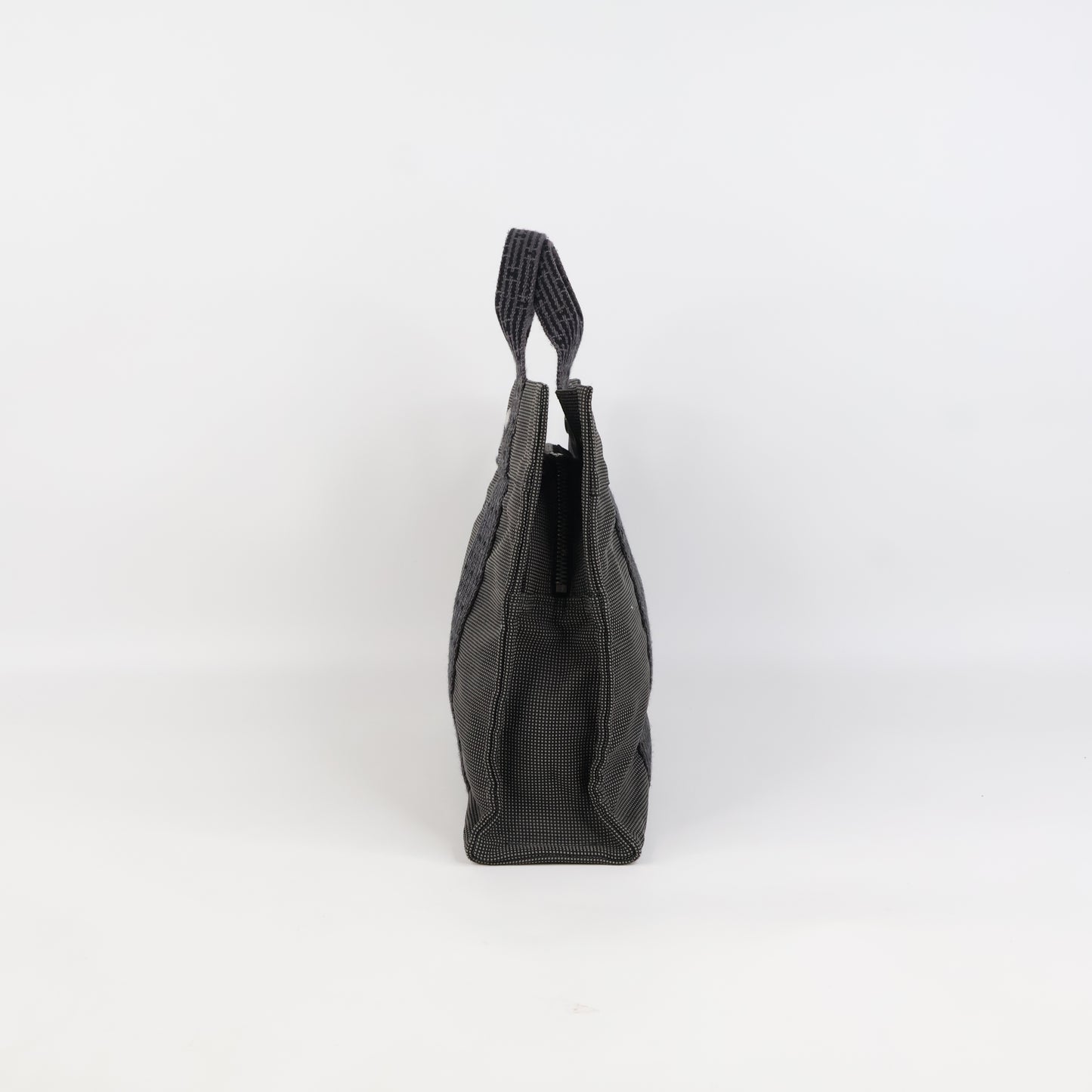 Hermes Herline Tote Bag Canvas Black