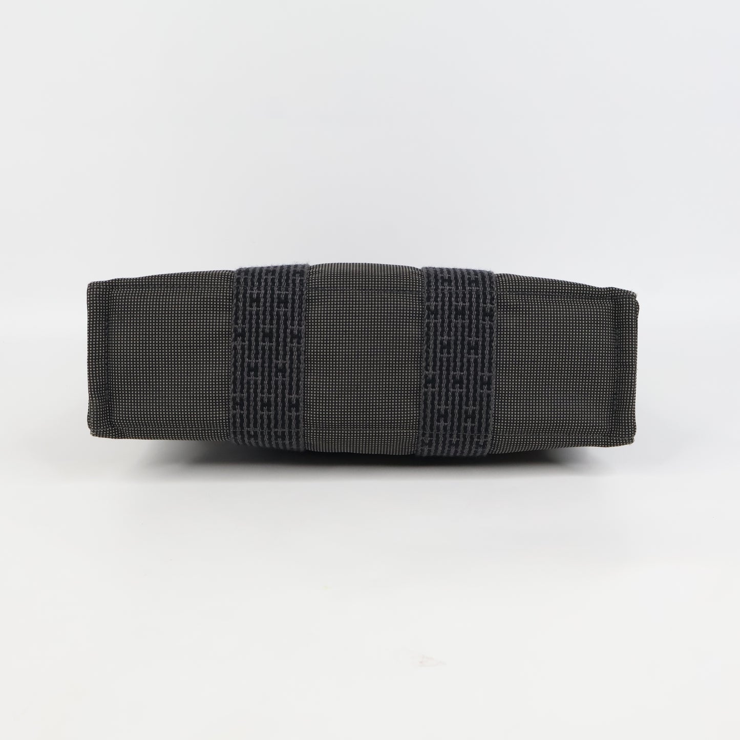 Hermes Herline Tote Bag Canvas Black