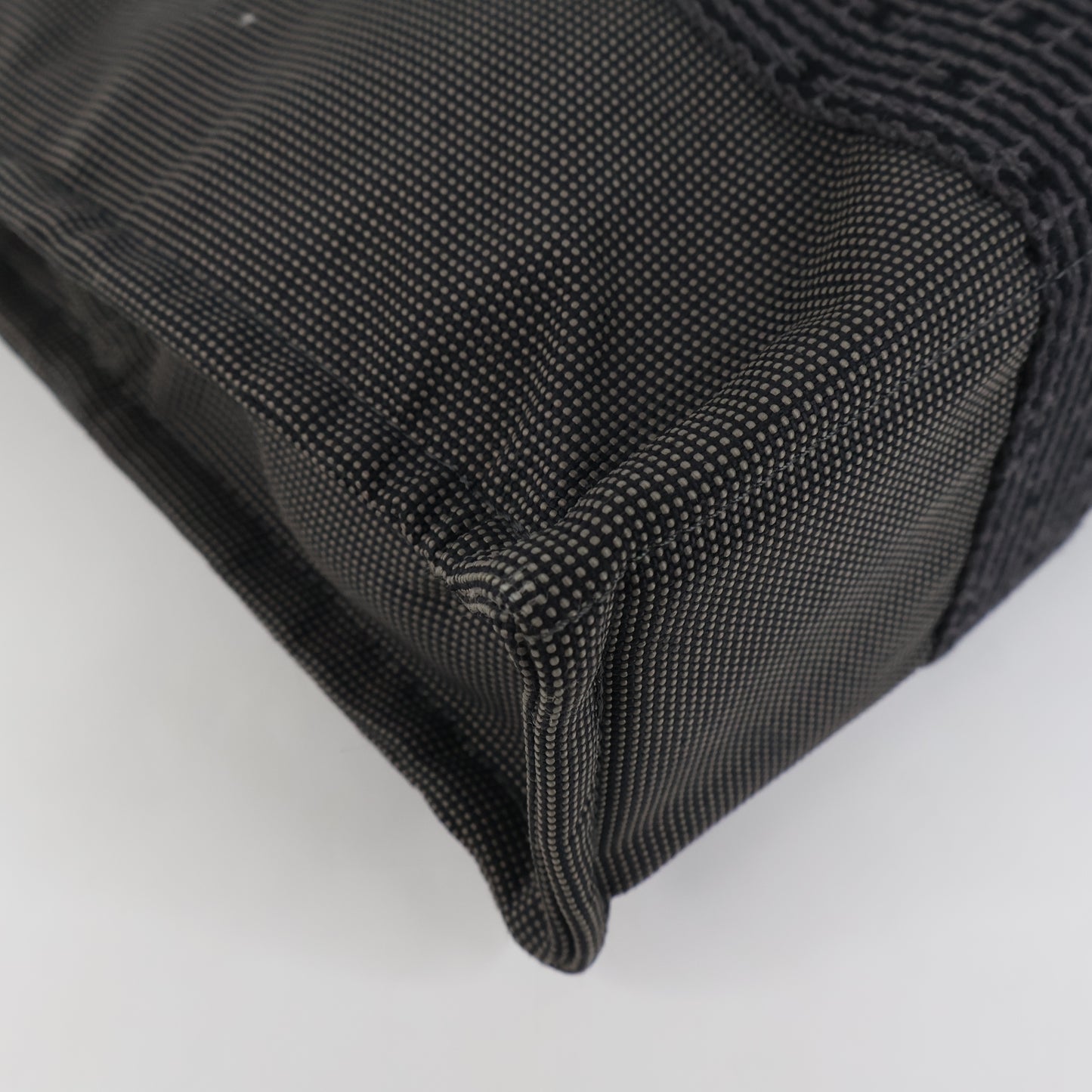 Hermes Herline Tote Bag Canvas Black