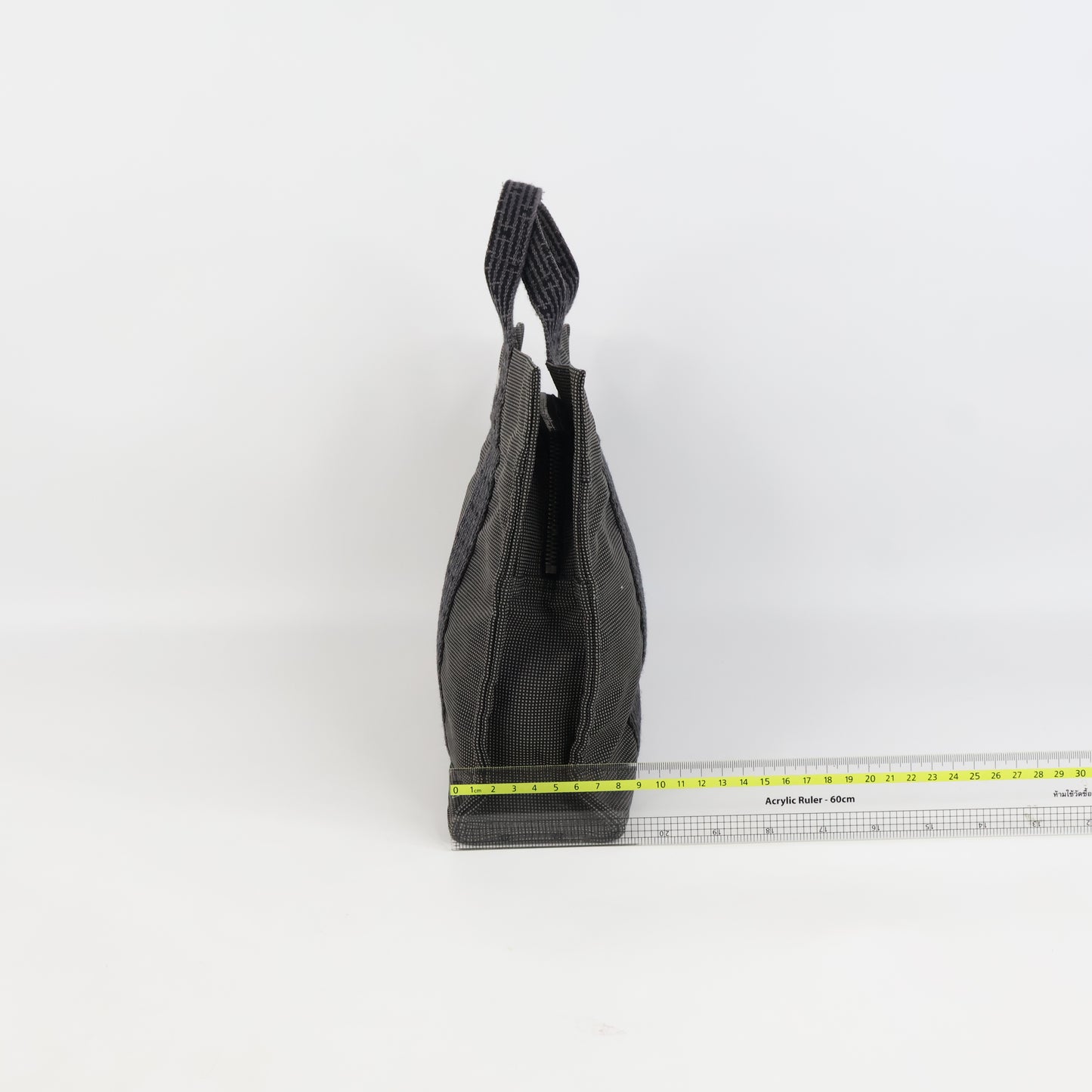 Hermes Herline Tote Bag Canvas Black