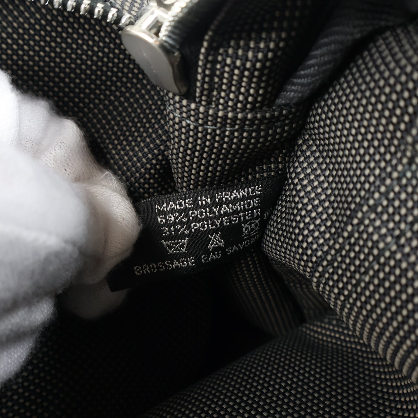 Hermes Herline Tote Bag Canvas Black