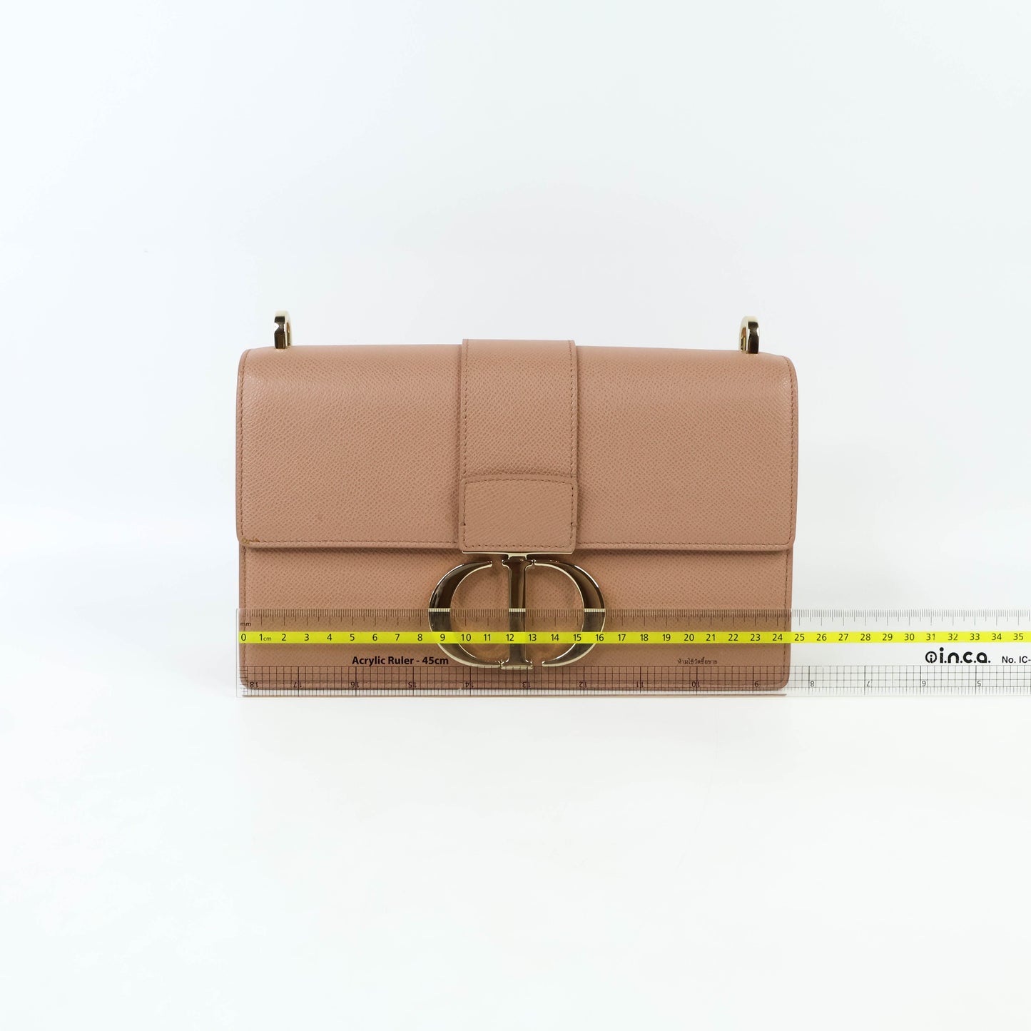 Christian Dior 30 Montaigne Flap Bag Medium Latte